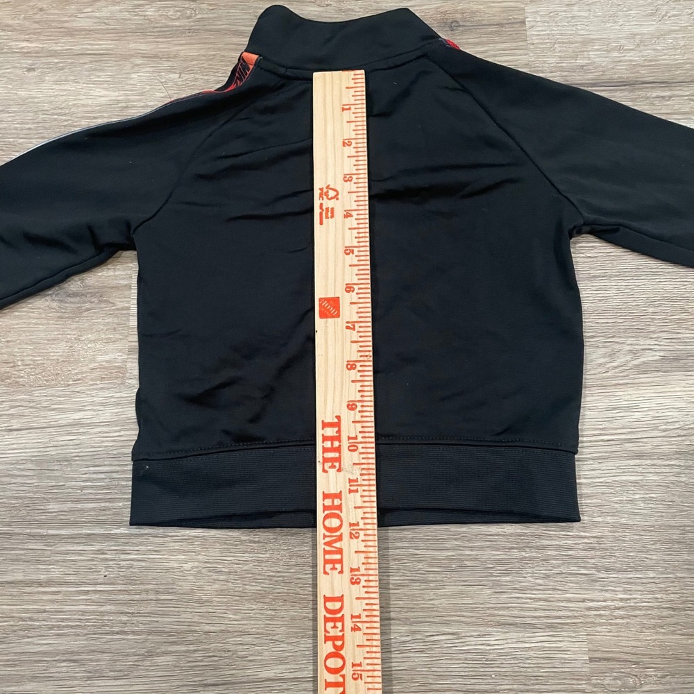 Nike Toddler Track Jacket Black Full Zip Multicolor Tape Logo 18M‎ - Picture 8 of 9